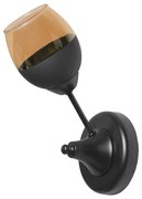 Аплик ПОМПЕЙ, черен, 1xE27