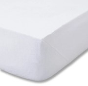 Бял памучен чаршаф 90x190 cm - Catherine Lansfield