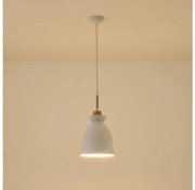 Пендел 1xE27/15W/230V бял Ø 19,5 см
