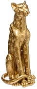 Декоративна фигура atmosphera Leopard, Смола, 90 cm - Златист