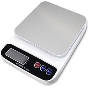 Разопакован: Дигитална кухненска везна Rosberg R51651P, До 5 кг, 2х ААА батерии, LED екран, Бял/черен