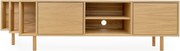Маса за телевизор от декор от дъб в естествен цвят 189x50x44 cm Shift – Woodman