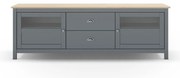 Маса за телевизор сиво-зелена от масивен бор 180x59x40 cm Misti – Marckeric