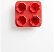Червена силиконова форма за печене Fortune Pyramids - Lékué