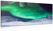 Картина на платно – Полярно сияние на небето