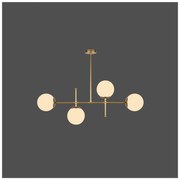 Висяща лампа в златист цвят, височина 57 cm Kruva - Squid Lighting