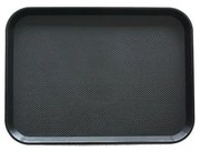 Horecano - Пластмасова табла за сервиране с неплъзгащо покритие черна 30x45,5x1см. JW-A1218P