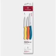 Victorinox - Комплект от 3 кухненски ножа за зеленчуци SWISS CLASSIC, в пъстри цветове