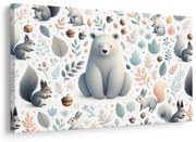 Картина на платно – Горски животни за деца