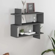 Paralel меламинов стенен рафт в антрацит цвят 70x22x65см.