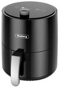 Фритюрник AirFryer Rosberg R51980Y, 1200 W, 2.5 л, Горещ въздух, Таймер, До 200C, Черен