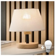 Brilagi - LED Настолна лампа ANTHONY 1xE14/40W/230V дъб/бял