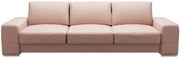 Разтегателен диван Flago Триместен LTHR-Розов