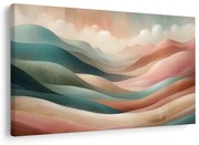 Картина на платно – Пастелни вълни на планински пейзаж