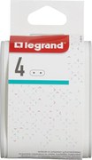 Legrand Адаптер за контакт плосък 4х Евро контакт 6A бял NEW  - 049400