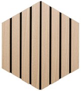 Комплект декоративен панел atmosphera Colva, MDF, 30x26 cm, 3 бр - Светло дърво