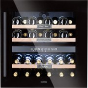 Klarstein Vinsider 36 Onyx Edition, охладител за вино, 2 охладителни зони, 5-22 °C, 85 л