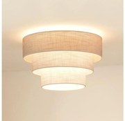 Brilagi - Плафон ALASKA LUNETA 1xE27/15W/230V Ø 45 см сив/кремав