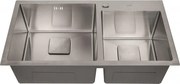 Кухненска мивка ICK 7822, Inter Ceramic, алпака, със сифон, 78x43х22.5см