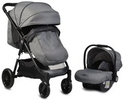 Комбинирана детска количка Sindy 2в1 MONI - сива