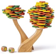 Woody -  Дървена игра за баланс - Есенно дърво