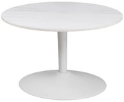 Бяла кръгла масичка за кафе с керамичен плот ø 60 cm Malta – Actona