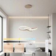 Brilagi - димируема LED люстра на кабел INFINITY LED/55W/230V 50x50 cm бежова + дистанционно управление