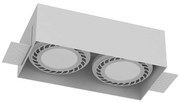Brosline 3271 - Вградено осветително тяло CAGE 2xGU10/18W/230V бяло