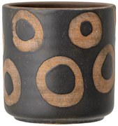 Черна теракотена саксия, височина 12 см Avo - Bloomingville