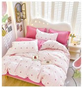 Двулицево спално бельо MarketVarna, 6 части - Модел V10014