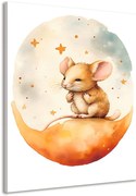Картина на платно – Мечтателна мишка