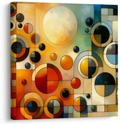 Картина на платно – Геометрия в топли тонове