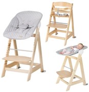 Стол за хранене в светлосив и естествен цвят Style Born Up 2in1 – Roba