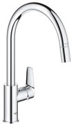 GROHE 30551000 - Смесител за кухненска мивка START EDGE 357 мм, полирано хромирано покритие