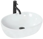 REA-U0416 - Умивалник за плот AMELIA 34,5x48 см керамика/гланцово бяло