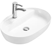 Mexen Adel овална мивка за монтаж върху плот 60 x 41 см, бяла - 22166000