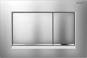 Geberit 115.883.JQ.1-бутон за смиване Sigma30 24,6x16,4 см матов хром/лъскав хром