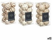 Set of Decorative Balls Кафяв Бял (12 броя)