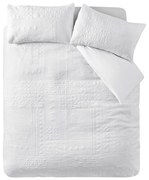 Бяло двойно спално бельо 200x200 cm Folkstone Geo – Catherine Lansfield