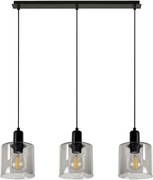 Пендел НИРА 1, черен/сив, 3xE27