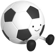 LED детска сензорна лампа FOOTBALL LED/2W/5V USB 1200 mAh бяла/черна