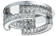 Luxera 62429 - LED Кристална Лампа за таван SANTANA 1xLED/24W/230V