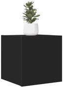 804485 vidaXL ТВ шкафове за стенен монтаж, 2 бр, черни, 30,5x30x30 см