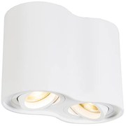 Модерен прожектор бял наклоняем - Rondoo Duo