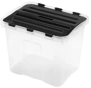 Кутия за съхранение DRAGON 24 л, черна/прозрачна