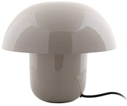 Сива настолна лампа с метален абажур (височина 25 cm) Fat Mushroom – Leitmotiv