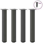 4012470 vidaXL Крака за конзолна маса, 4 бр., антрацит, 72-74 см, стомана