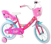 E&L cycles - Детски велосипед с помощни колела Barbie, 16 инча