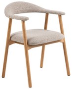 Бежов/естествен трапезен стол Addi – Actona