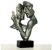 Настолна декорация 31,5x9,5x19 см, смола/патина